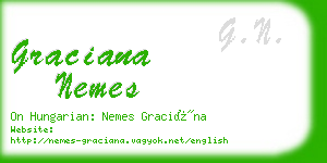 graciana nemes business card